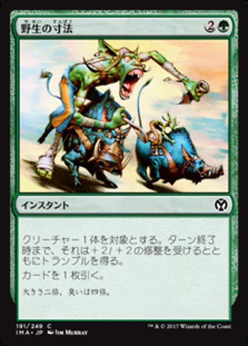 【Foil】【JP】野生の寸法/Wildsize [IMA] 緑C No.191