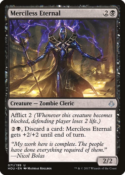 【Foil】【EN】無慈悲な永遠衆/Merciless Eternal [HOU] 黒U No.71