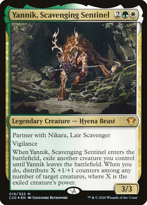 【Foil】【EN】物あさりの見張り役、ヤーンニック/Yannik, Scavenging Sentinel [C20] 金M No.19