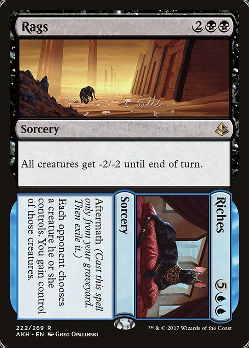 【Foil】【EN】Rags // Riches [AKH] 分+混R No.222