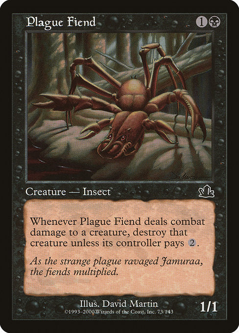 【Foil】【EN】疫病悪鬼/Plague Fiend [PCY] 黒C No.73
