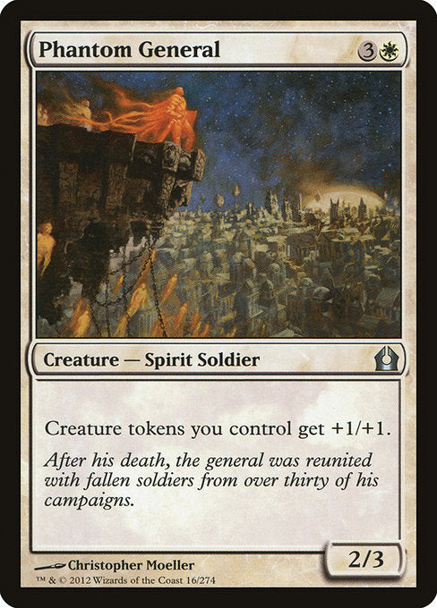 【Foil】【EN】幽霊の将軍/Phantom General [RTR] 白U No.16