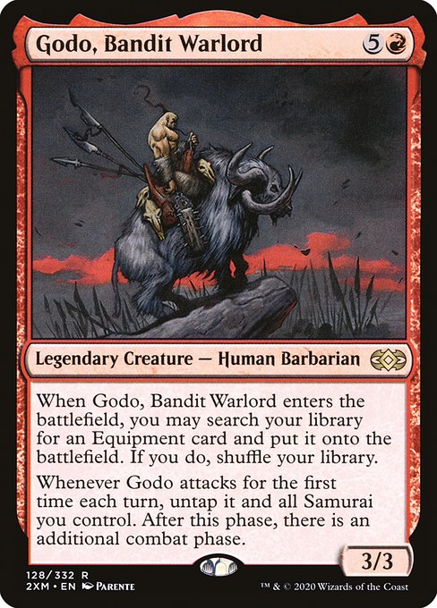 【Foil】【EN】山賊の頭、伍堂/Godo, Bandit Warlord [2XM] 赤R No.128