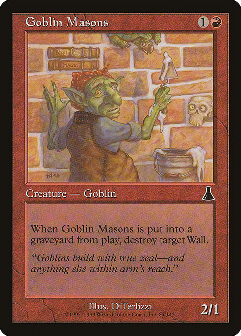 【Foil】【EN】ゴブリンの石工/Goblin Masons [UDS] 赤C No.86