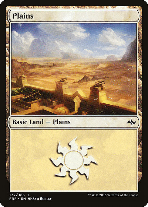 【Foil】【EN】平地/Plains [FRF] 無C No.177