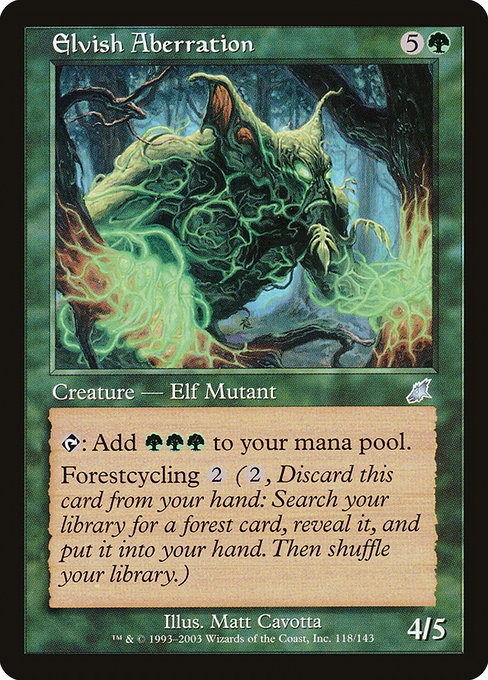 【Foil】【EN】エルフの逸脱者/Elvish Aberration [SCG] 緑U No.118