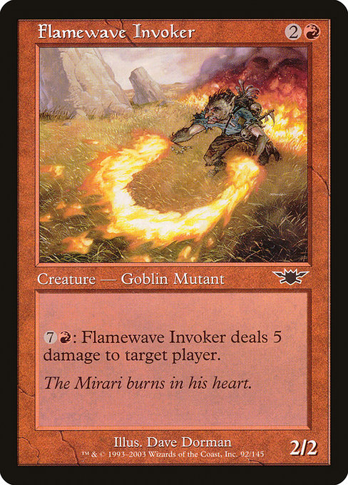 【Foil】【EN】炎波の発動者/Flamewave Invoker [LGN] 赤C No.92