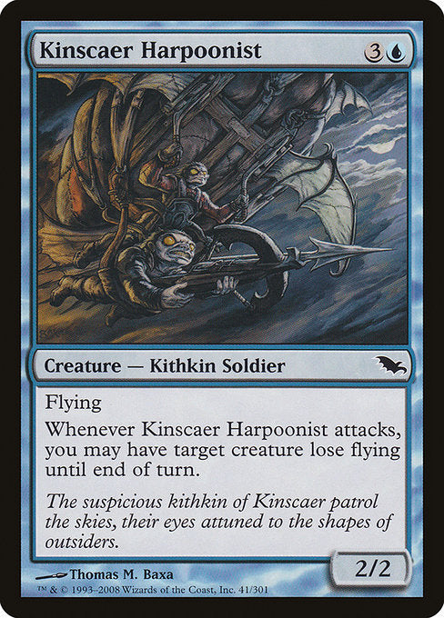 【Foil】【EN】キンザーの銛打ち/Kinscaer Harpoonist [SHM] 青C No.41