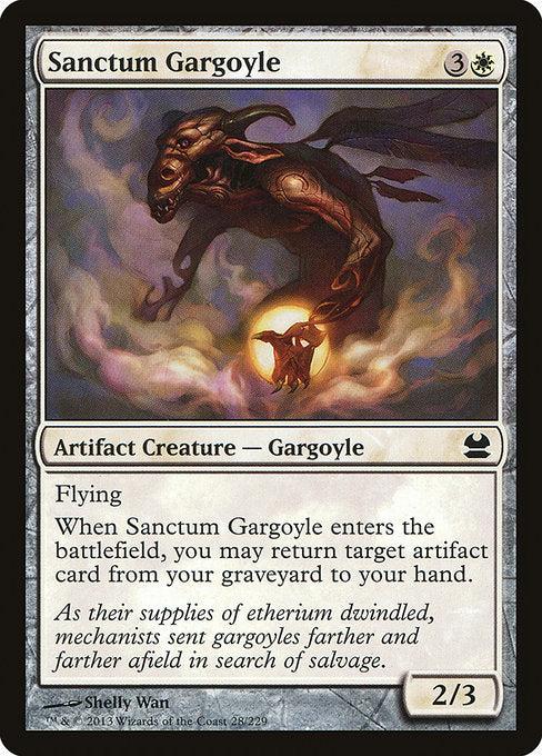 【Foil】【EN】聖域のガーゴイル/Sanctum Gargoyle [MMA] 茶C No.28
