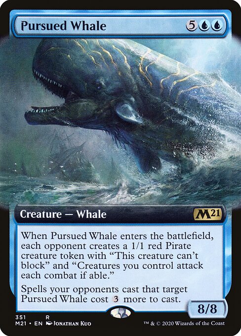 【EN】追われる鯨/Pursued Whale [M21] 青R No.351