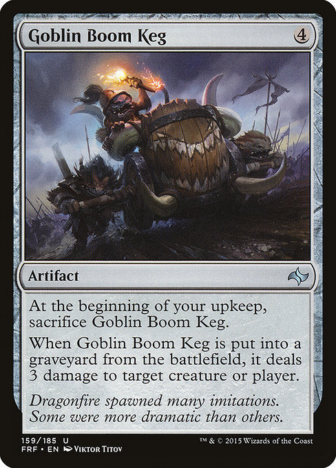 【EN】ゴブリンの爆裂樽/Goblin Boom Keg [FRF] 茶U No.159