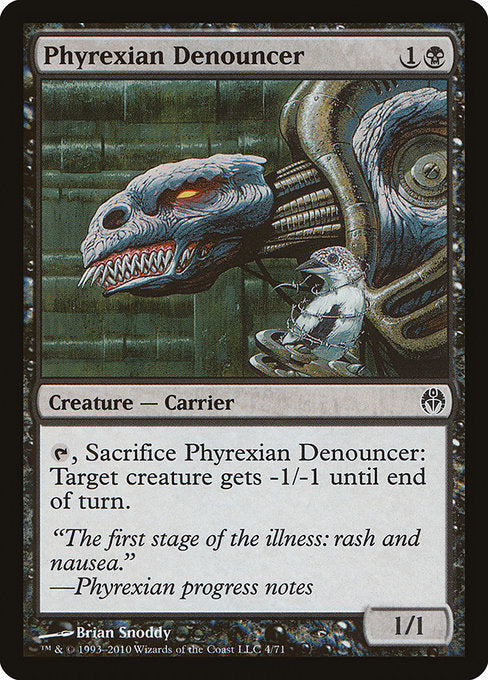 【EN】ファイレクシアの告発者/Phyrexian Denouncer [DDE] 黒C No.4