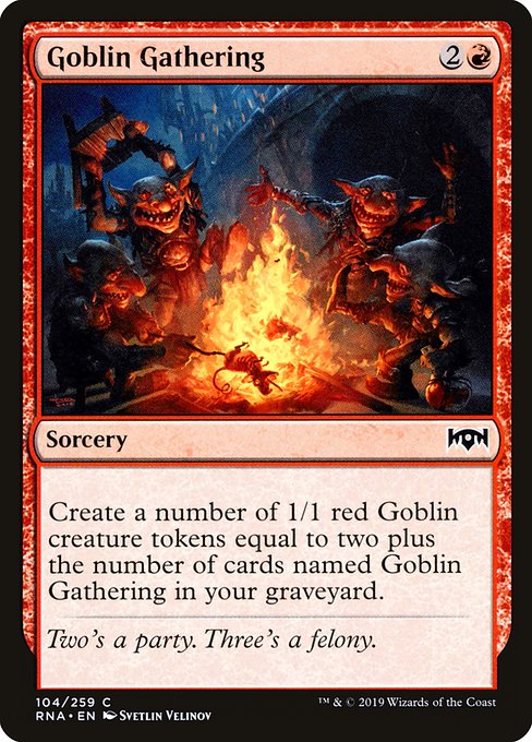 【EN】ゴブリンの集会/Goblin Gathering [RNA] 赤C No.104