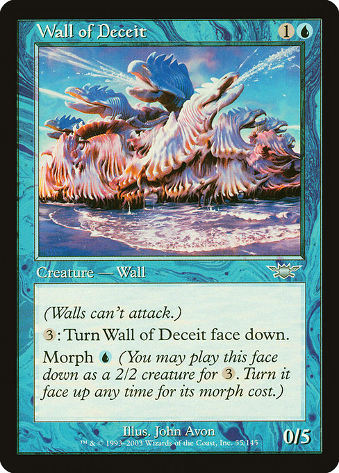 【Foil】【EN】詐欺の壁/Wall of Deceit [LGN] 青U No.55