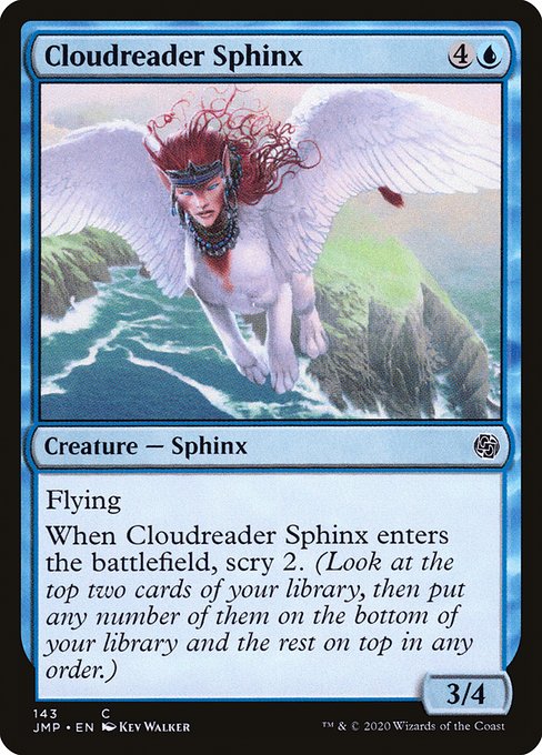 【EN】雲読みスフィンクス/Cloudreader Sphinx [JMP] 青C No.143