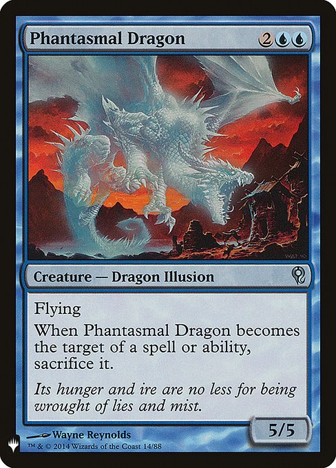 【EN】幻影のドラゴン/Phantasmal Dragon [MB1] 青U No.454