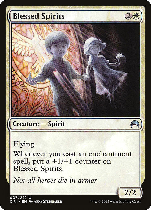 【Foil】【EN】祝福された霊魂/Blessed Spirits [ORI] 白U No.7