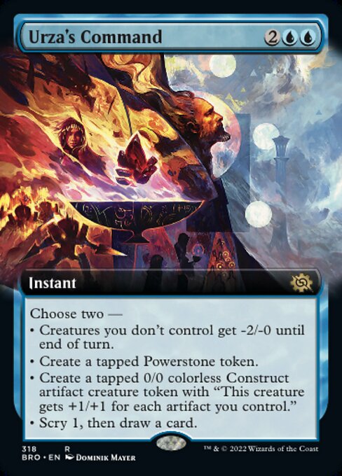 【Foil】【EN】ウルザの命令/Urza's Command [BRO] 青R No.318