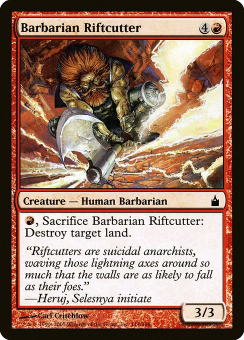【Foil】【EN】蛮族の裂け目切り/Barbarian Riftcutter [RAV] 赤C No.114