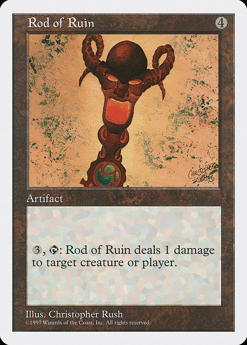 【EN】破滅のロッド/Rod of Ruin [5ED] 茶U No.396