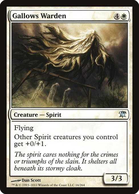 【Foil】【EN】絞首台の守部/Gallows Warden [ISD] 白U No.16