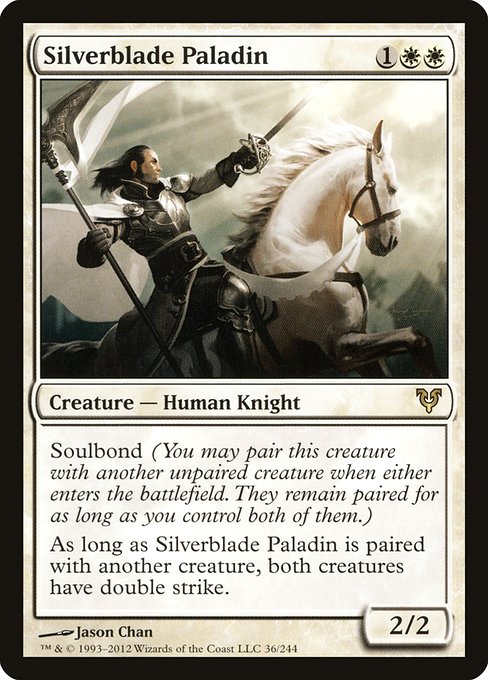 【Foil】【EN】銀刃の聖騎士/Silverblade Paladin [AVR] 白R No.36