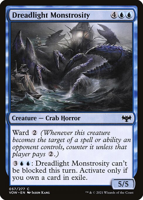 【Foil】【EN】戦慄光の大怪物/Dreadlight Monstrosity [VOW] 青C No.57