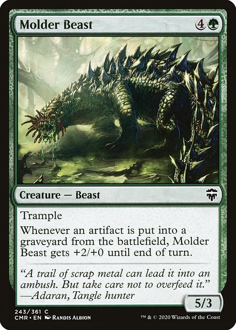 【Foil】【EN】腐食獣/Molder Beast [CMR] 緑C No.243
