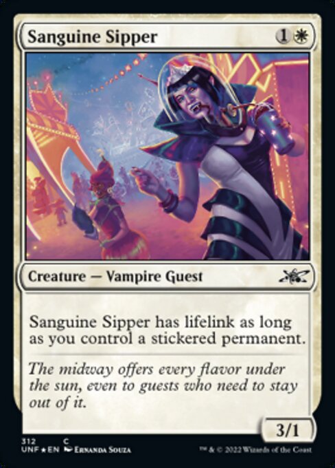 ■ギャラクシー・Foil■【EN】Sanguine Sipper [UNF] 白C No.312