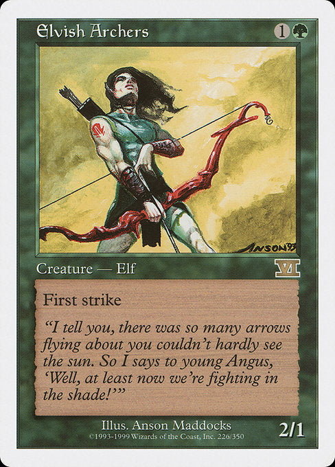 【EN】エルフの射手/Elvish Archers [6ED] 緑R No.226