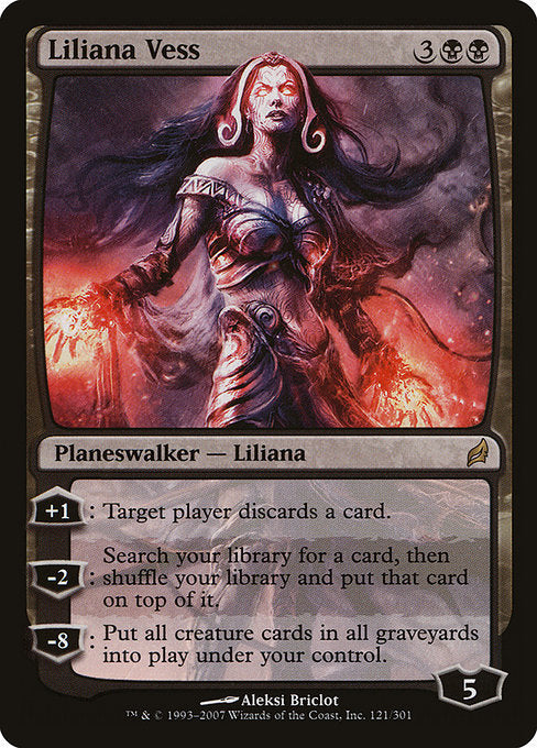 【Foil】【EN】リリアナ・ヴェス/Liliana Vess [LRW] 黒R No.121
