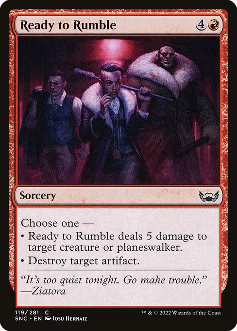 【Foil】【EN】喧嘩上等/Ready to Rumble [SNC] 赤C No.119
