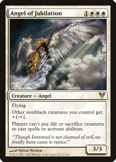 【Foil】【EN】歓喜の天使/Angel of Jubilation [AVR] 白R No.2