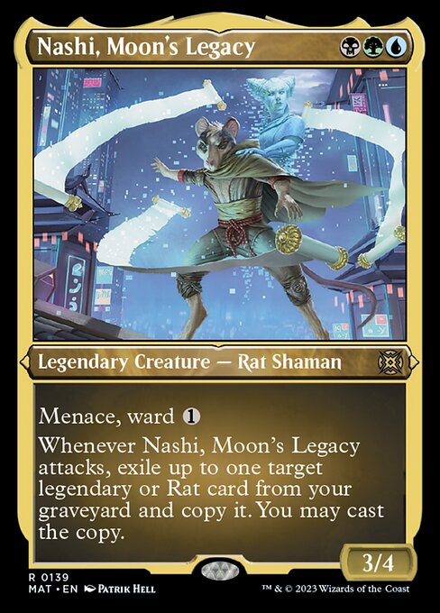 【エッチングFoil】【EN】月の後裔、ナシ/Nashi, Moon's Legacy [MAT] 金R No.139