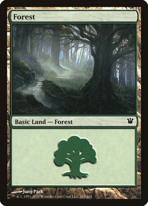 【Foil】【EN】森/Forest [ISD] 無C No.263