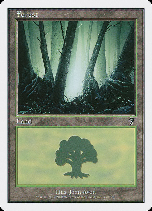 【Foil】【EN】森/Forest [7ED] 無C No.330