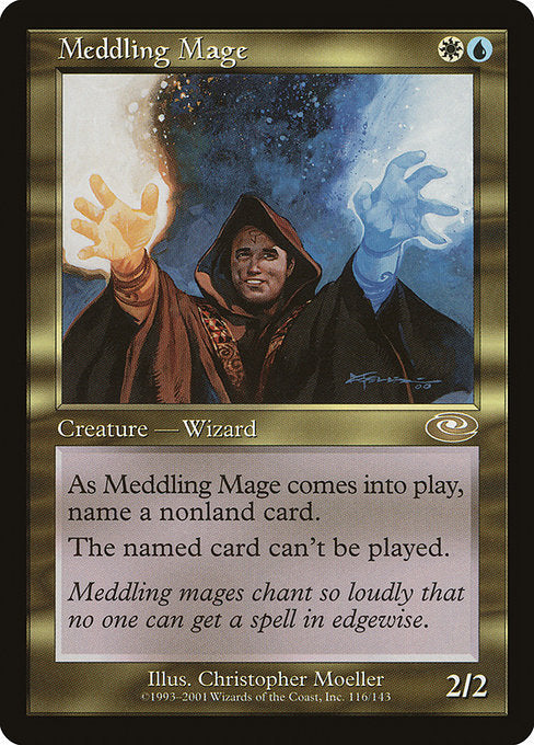 【Foil】【EN】翻弄する魔道士/Meddling Mage [PLS] 金R No.116