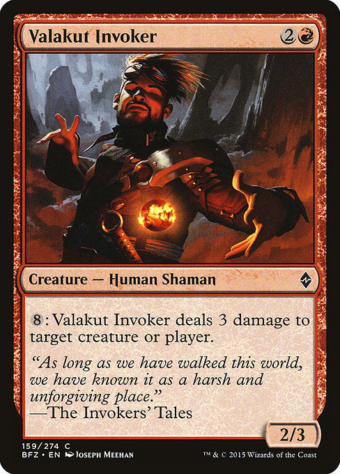 【Foil】【EN】ヴァラクートの発動者/Valakut Invoker [BFZ] 赤C No.159