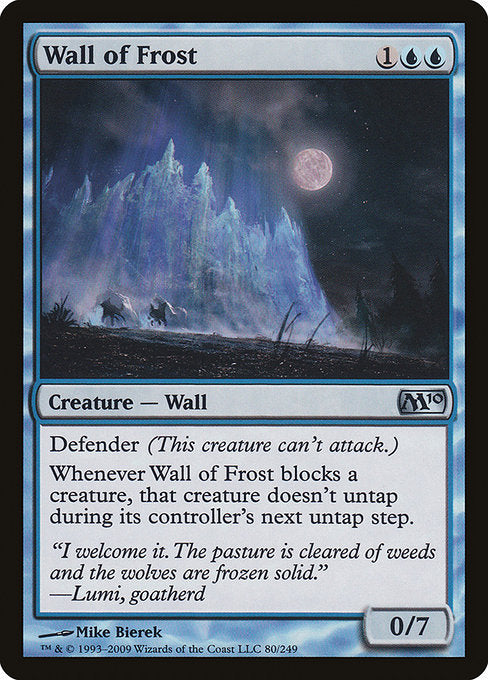 【EN】霜の壁/Wall of Frost [M10] 青U No.80