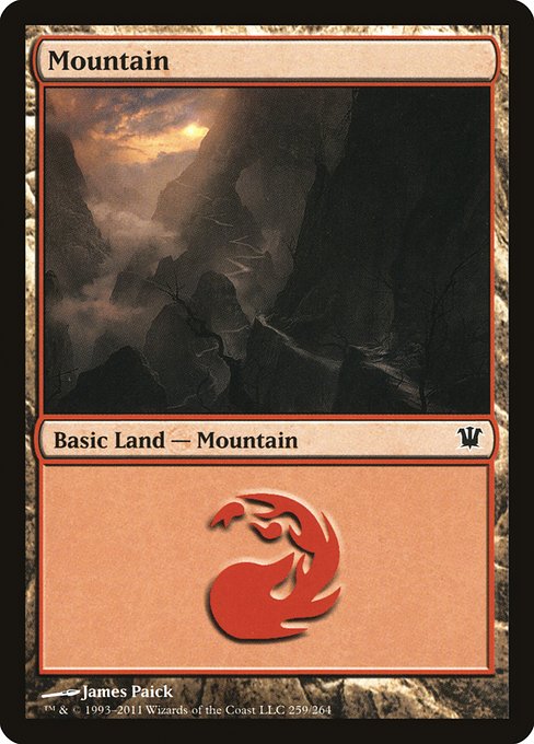 【Foil】【EN】山/Mountain [ISD] 無C No.259