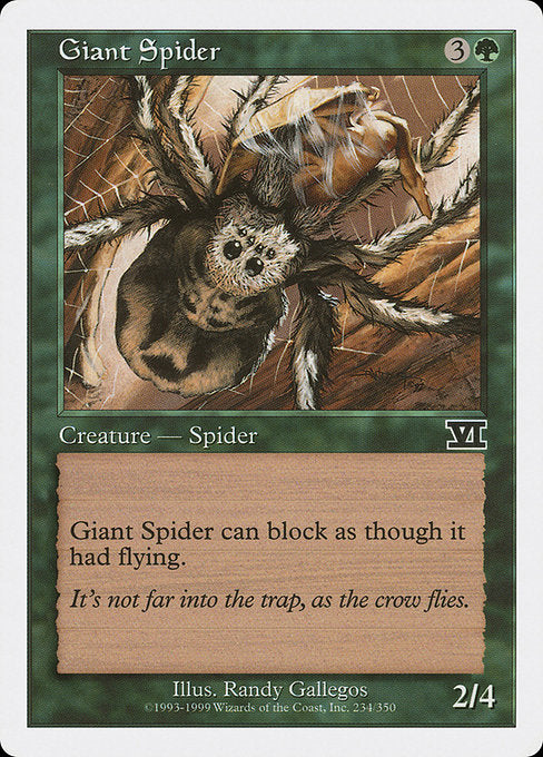 【EN】大蜘蛛/Giant Spider [6ED] 緑C No.234