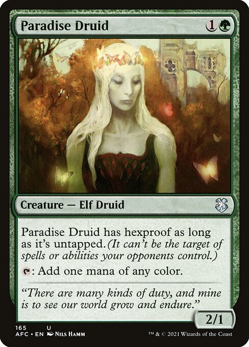 【EN】楽園のドルイド/Paradise Druid [AFC] 緑U No.165