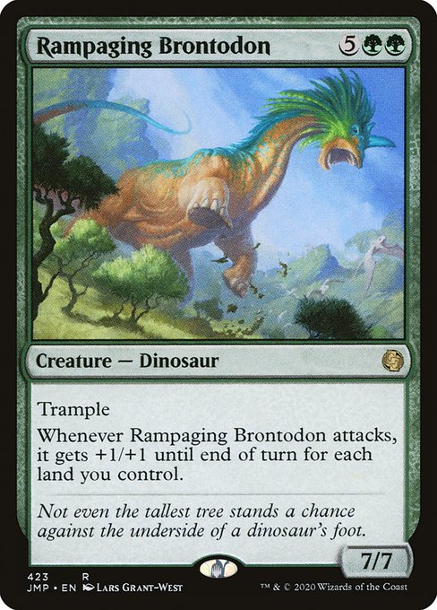 【EN】Rampaging Brontodon [JMP] 緑R No.423
