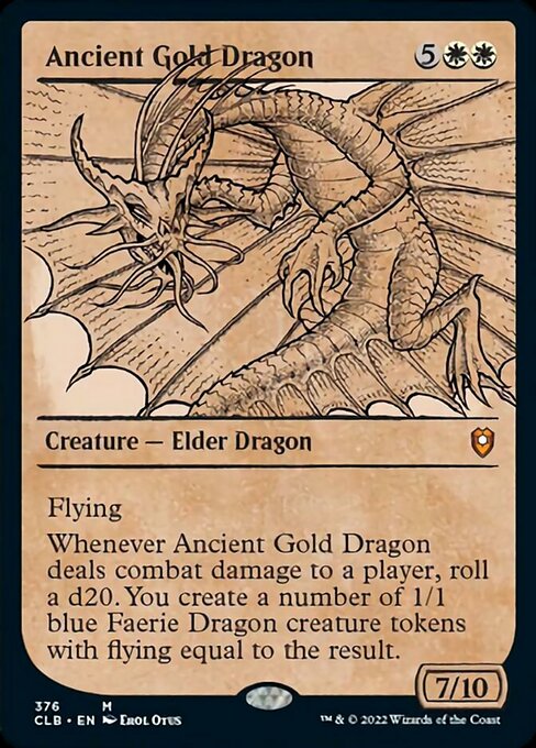 【EN】エインシャント・ゴールド・ドラゴン/Ancient Gold Dragon [CLB] 白M No.376