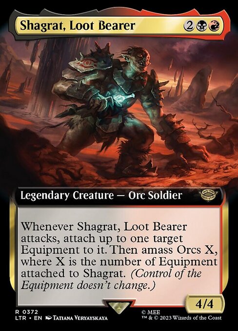 【Foil】【EN】戦利品運び、シャグラト/Shagrat, Loot Bearer [LTR] 金R No.372