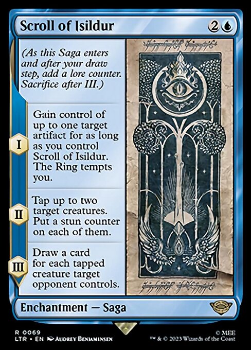 【Foil】【EN】イシルドゥアの自筆の記録/Scroll of Isildur [LTR] 青R No.69
