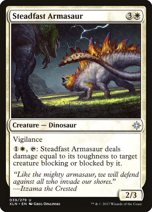 【EN】不動のアルマサウルス/Steadfast Armasaur [XLN] 白U No.39