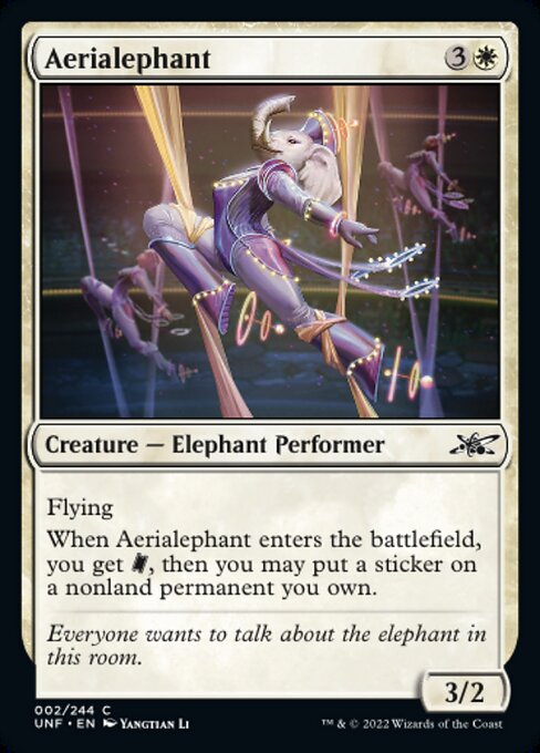 【Foil】【EN】Aerialephant [UNF] 白C No.2