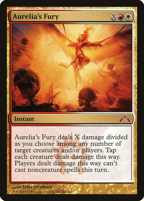 【Foil】【EN】オレリアの憤怒/Aurelia's Fury [GTC] 金M No.144