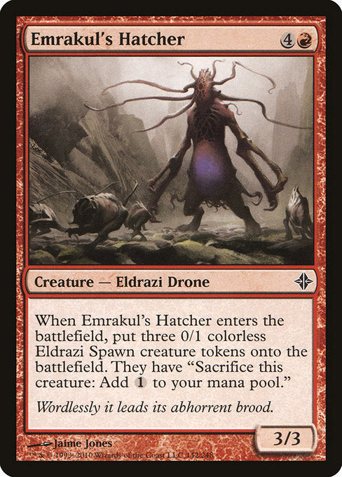 【Foil】【EN】エムラクールの孵化者/Emrakul's Hatcher [ROE] 赤C No.142